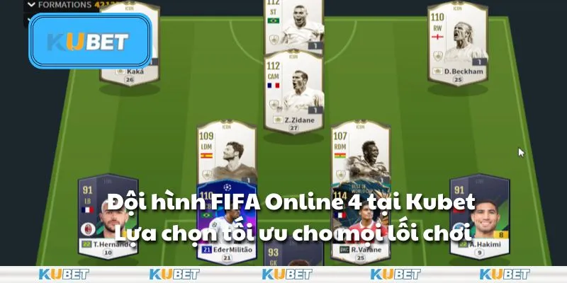 Đội hình FIFA Online 4 tại Kubet - Lựa chọn tối ưu cho mọi lối chơi